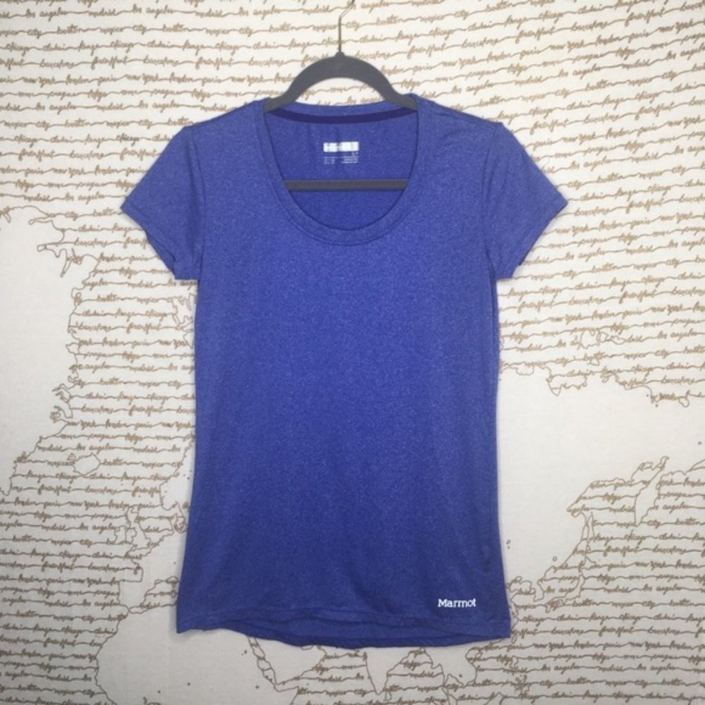 Marmot Size Small Moisture Wicking Short Sleeve Athletic Workout Hiking Top